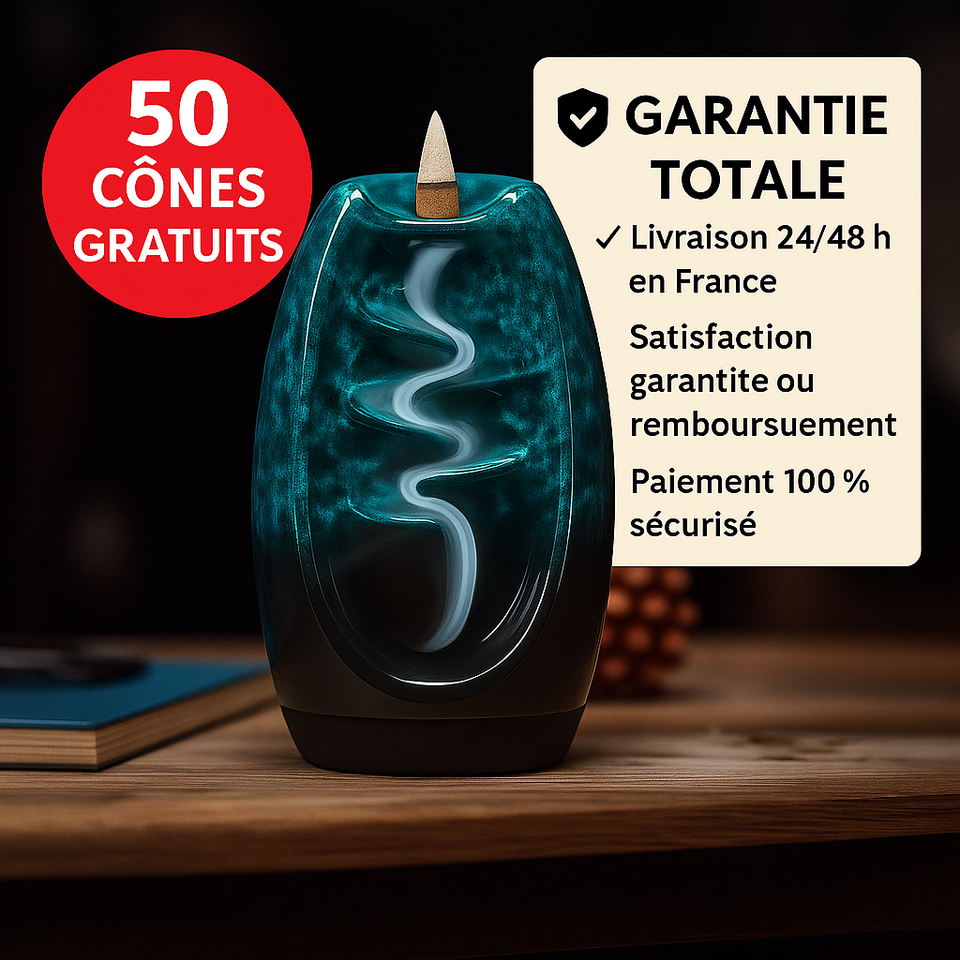 SereneFlow™ – Fontaine relaxante pour soulager le stress + 50 cônes OFFRES
 ⭐⭐⭐⭐⭐